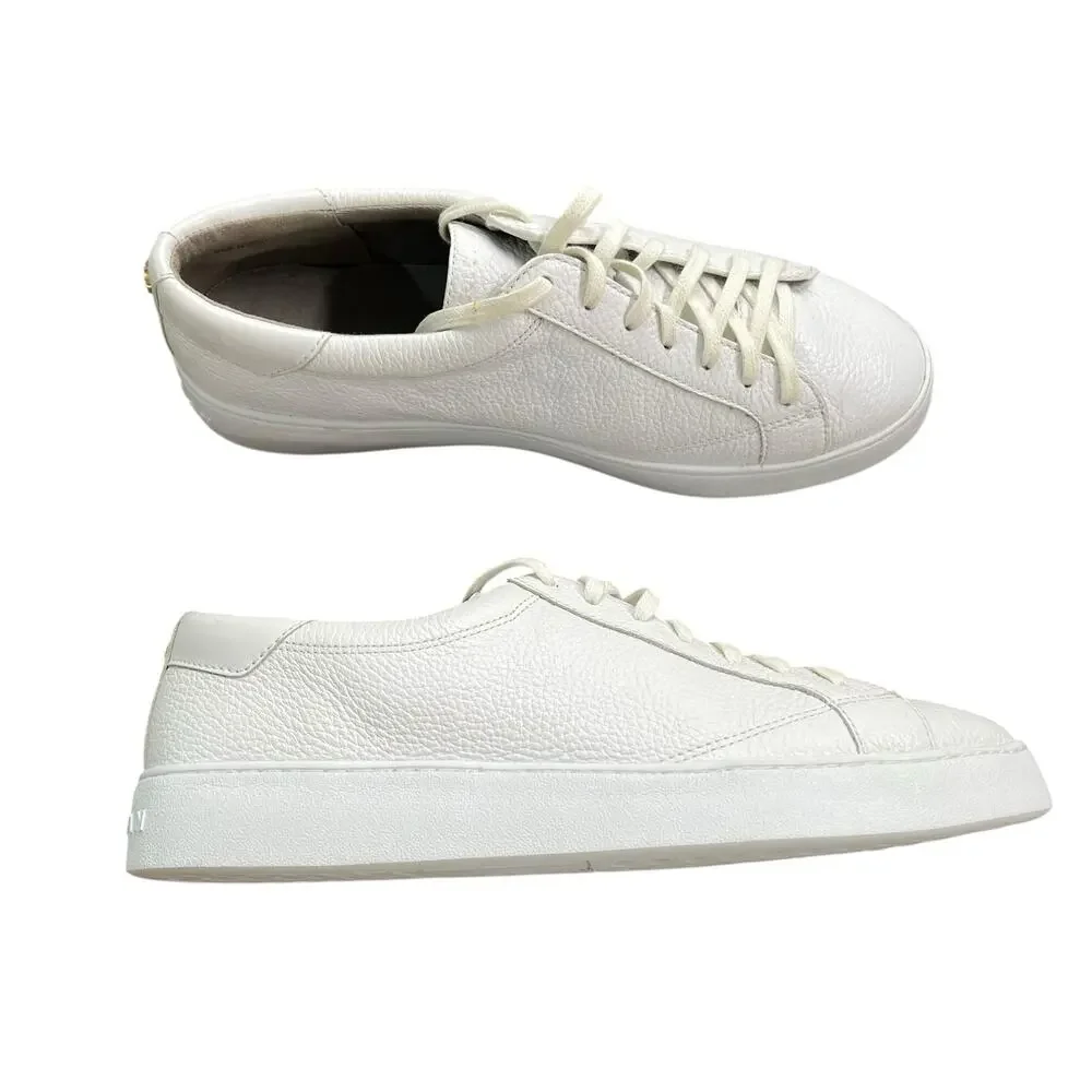 Cole Haan White Leather Low-Top Sneakers